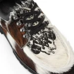 Aziza Cow Hide Boat Shoes Frant Side