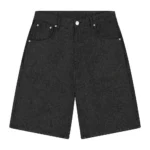 Aziza Raw Jorts Denim Shorts Black