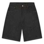 Aziza Raw Jorts Short - Black - Image 4