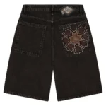 Aziza Washed Jorts Short - Brown Back