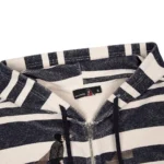 Derschutze on Air Striped Zip Up Hoodie Logo