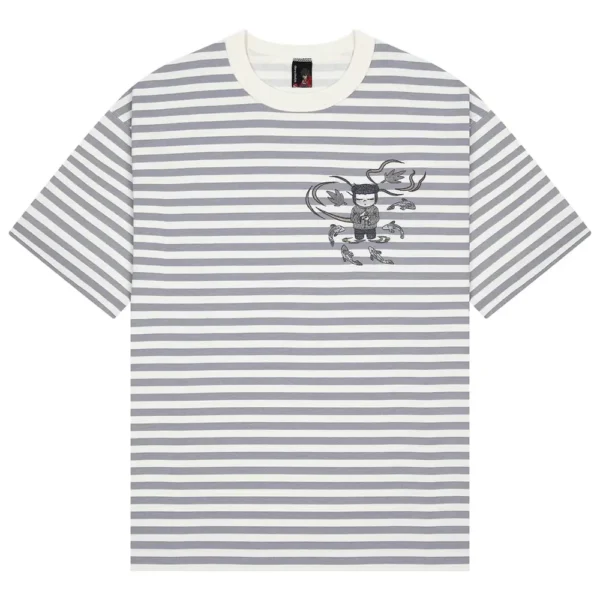 Koi T-shirt Striped - Grey