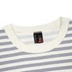 Koi T-shirt Striped - Grey Logo