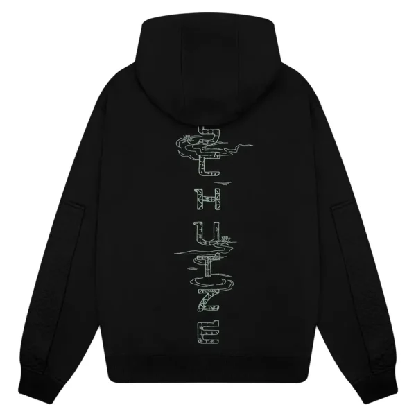 Sashiko Hoodie - Black