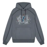 Sashiko Hoodie Grey