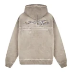 Sashiko V2 Hoodie Light Grey Back