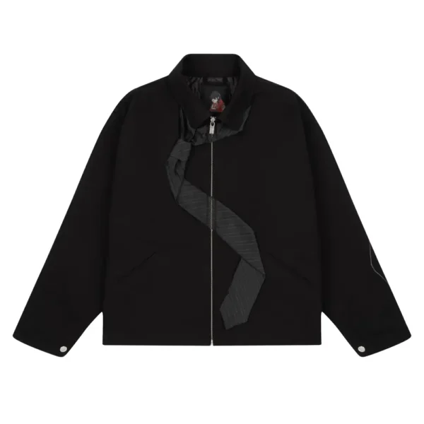 Wall Street Denim Jacket - Black