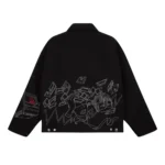 Wall Street Denim Jacket - Black Back