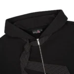 Wall Street Zip Up Hoodie - Black Logo
