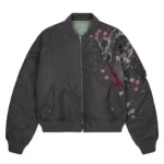 Yakuza V2 Bomber Jacket - Dark Grey
