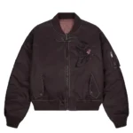 Yakuza V2 Bomber Jacket Deep Plum