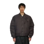Yakuza V2 Bomber Jacket Deep Plum Frant