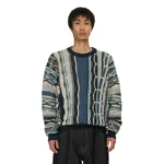 Yakuza V2 Knit Sweatshirt - Dark Blue Frant
