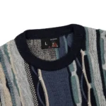 Yakuza V2 Knit Sweatshirt - Dark Blue Logo