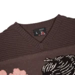 Yakuza V2 Knitted Jersey - Brown Logo