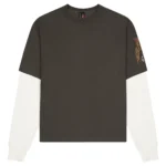 yakuza layered longs leeve khaki