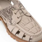 Aziza Fisherman Boat Shoes Grey