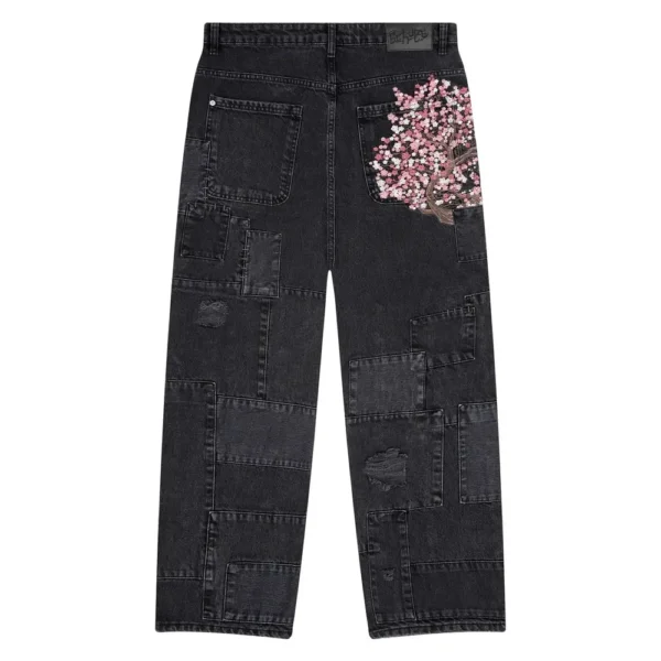 Blossom V2 Patchwork Denim - Black