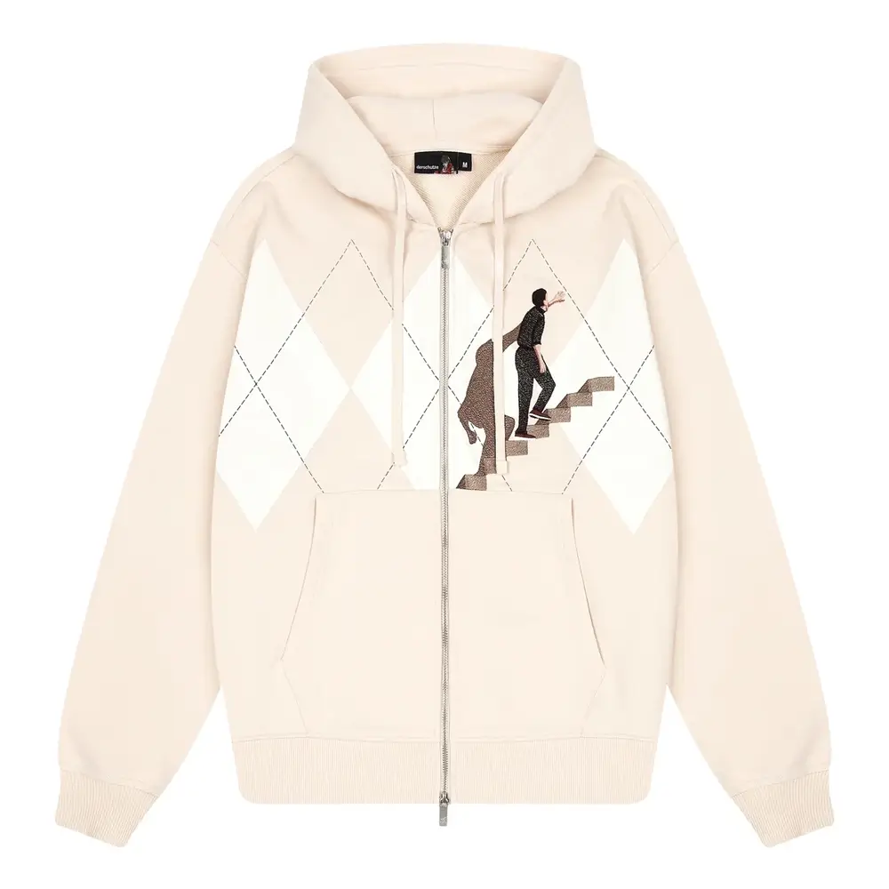 Derschutze on Air Zip Up - Beige Derschutze on Air Zip Up - Beige