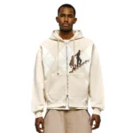 Derschutze on Air Zip Up - Beige Frant
