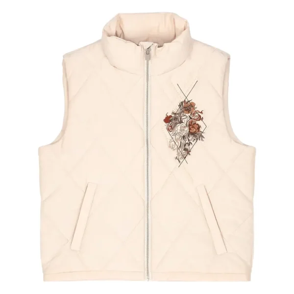 Garden of Eden Vest Puffer Beige
