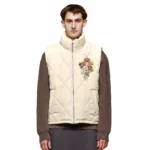 Garden of Eden Vest Puffer - Beige Frant
