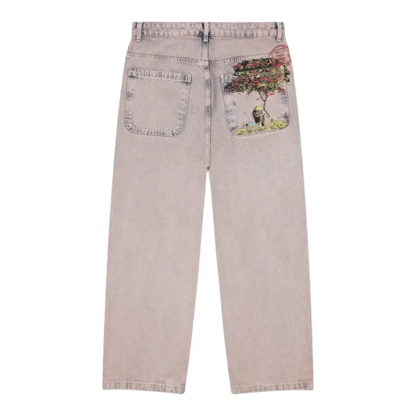 Lotus Denim Faded Jeans Rose