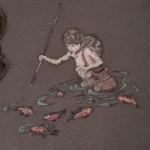 Lotus Hoodie - Brown Logo