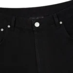 Wall Street Black Denim Zip