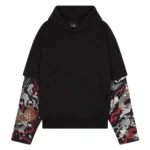Yakuza Double Sleeve Hoodie - Black