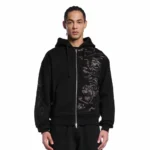 Yakuza V3 Zip Up Hoodie - Black Frant