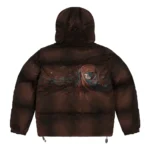 Yasmin V3 Puffer Coat - Brown Back