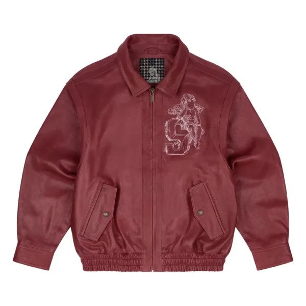 Gallery Leather Jacket - Red