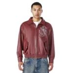 Gallery Leather Jacket - Red Frant