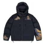 Whales Puffer Jacket - Navy V2