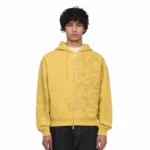 Thangka Hoodie ZIP Up - Yellow Front