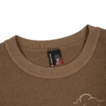 Aziza Waffle T Shirt - Brown Logo