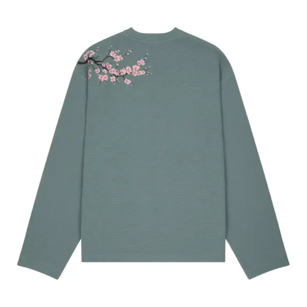 Blossom Waffle Longsleeve - Blue