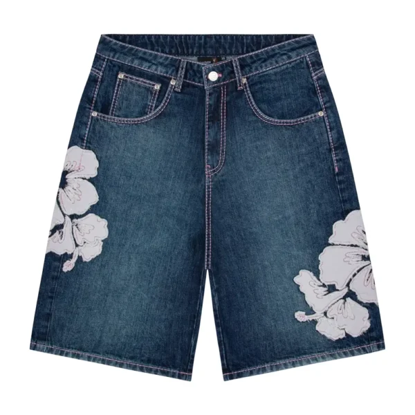 Break Indigo Washed Jorts - Blue