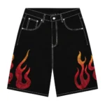 Summer Break Jorts Black