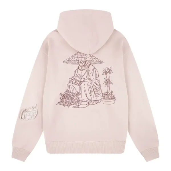 Lotus Hoodie ZIP Up Pink